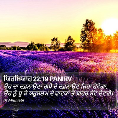ਯਿਰਮਿਯਾਹ 22:19 PANIRV Bible Verse Image