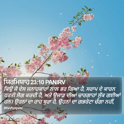 ਯਿਰਮਿਯਾਹ 23:10 PANIRV Bible Verse Image