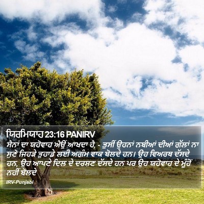 ਯਿਰਮਿਯਾਹ 23:16 PANIRV Bible Verse Image