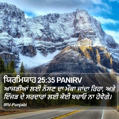 ਯਿਰਮਿਯਾਹ 25:35 PANIRV Bible Verse Image