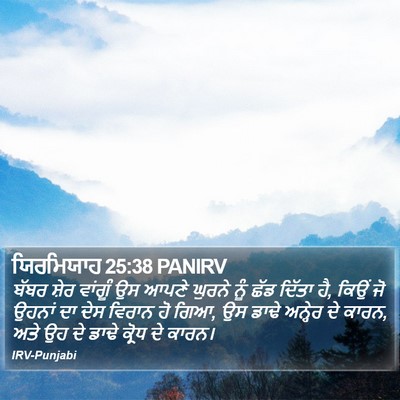 ਯਿਰਮਿਯਾਹ 25:38 PANIRV Bible Verse Image