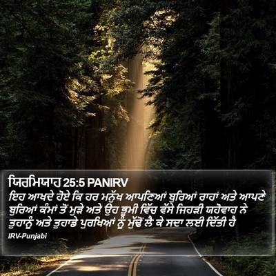 ਯਿਰਮਿਯਾਹ 25:5 PANIRV Bible Verse Image