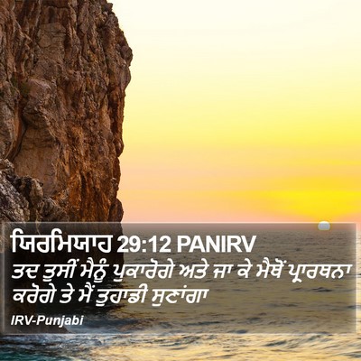 ਯਿਰਮਿਯਾਹ 29:12 PANIRV Bible Verse Image