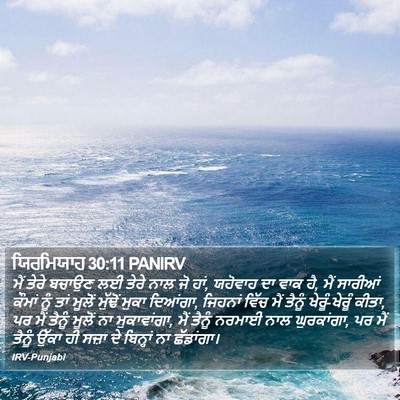 ਯਿਰਮਿਯਾਹ 30:11 PANIRV Bible Verse Image