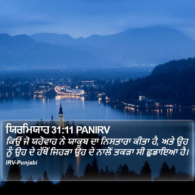 ਯਿਰਮਿਯਾਹ 31:11 PANIRV Bible Verse Image