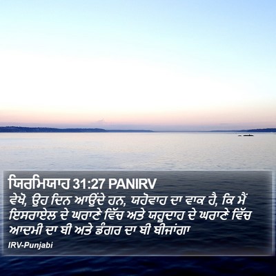 ਯਿਰਮਿਯਾਹ 31:27 PANIRV Bible Verse Image