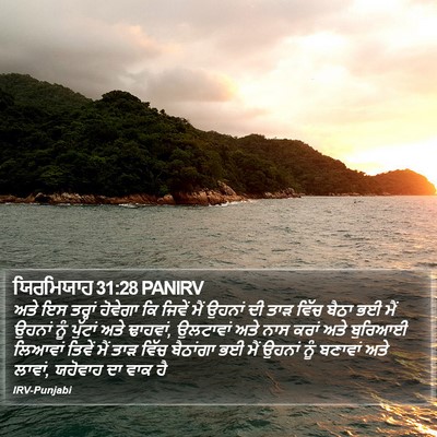 ਯਿਰਮਿਯਾਹ 31:28 PANIRV Bible Verse Image