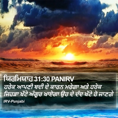 ਯਿਰਮਿਯਾਹ 31:30 PANIRV Bible Verse Image