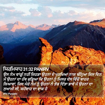 ਯਿਰਮਿਯਾਹ 31:32 PANIRV Bible Verse Image