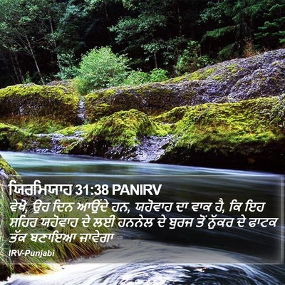 ਯਿਰਮਿਯਾਹ 31:38 PANIRV Bible Verse Image