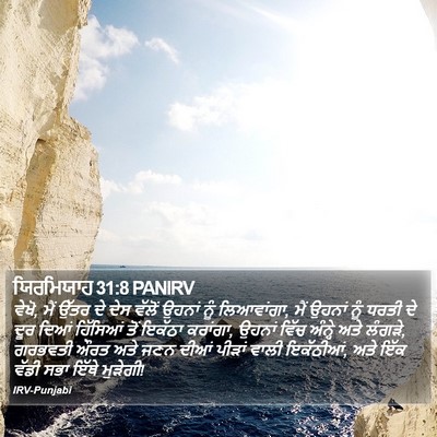 ਯਿਰਮਿਯਾਹ 31:8 PANIRV Bible Verse Image