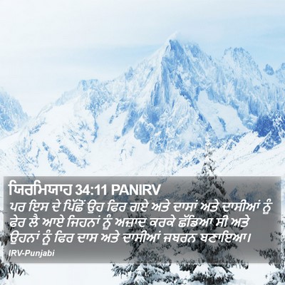 ਯਿਰਮਿਯਾਹ 34:11 PANIRV Bible Verse Image