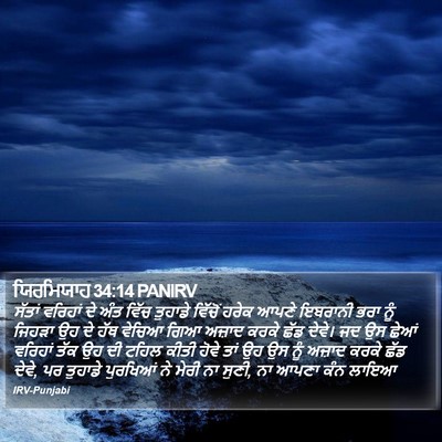 ਯਿਰਮਿਯਾਹ 34:14 PANIRV Bible Verse Image