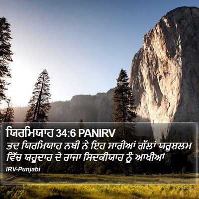 ਯਿਰਮਿਯਾਹ 34:6 PANIRV Bible Verse Image