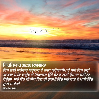 ਯਿਰਮਿਯਾਹ 36:30 PANIRV Bible Verse Image