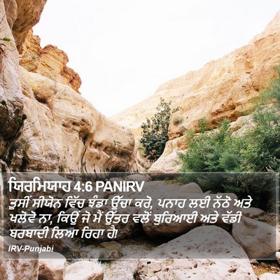 ਯਿਰਮਿਯਾਹ 4:6 PANIRV Bible Verse Image