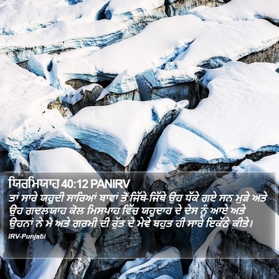ਯਿਰਮਿਯਾਹ 40:12 PANIRV Bible Verse Image