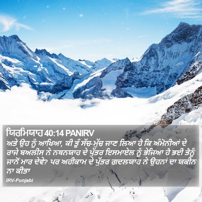 ਯਿਰਮਿਯਾਹ 40:14 PANIRV Bible Verse Image