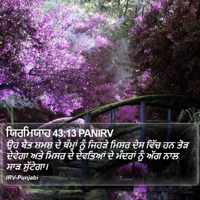 ਯਿਰਮਿਯਾਹ 43:13 PANIRV Bible Verse Image