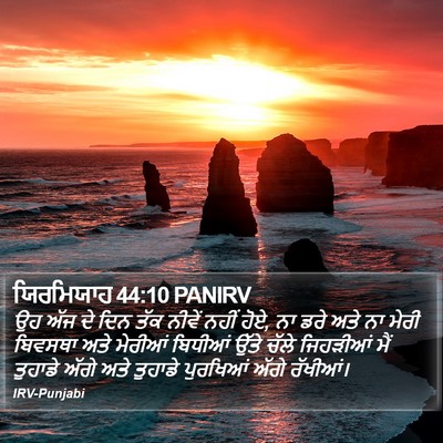 ਯਿਰਮਿਯਾਹ 44:10 PANIRV Bible Verse Image