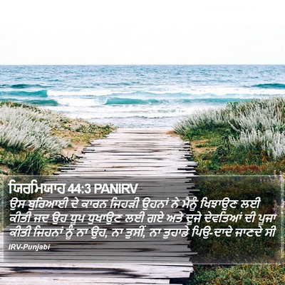 ਯਿਰਮਿਯਾਹ 44:3 PANIRV Bible Verse Image