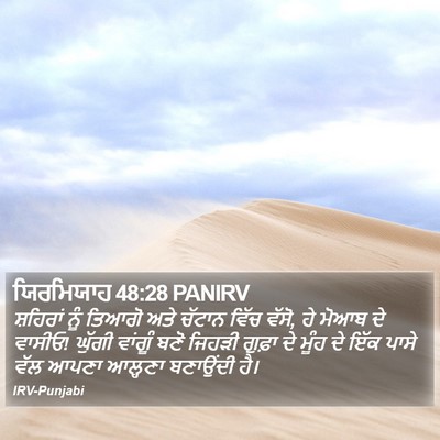 ਯਿਰਮਿਯਾਹ 48:28 PANIRV Bible Verse Image