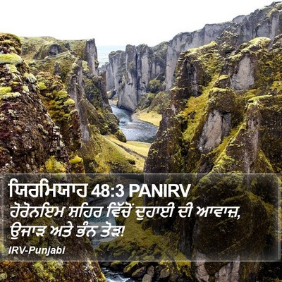 ਯਿਰਮਿਯਾਹ 48:3 PANIRV Bible Verse Image