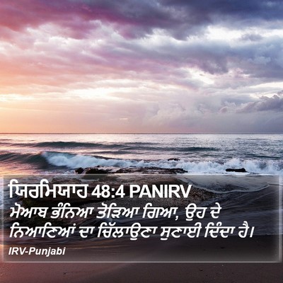 ਯਿਰਮਿਯਾਹ 48:4 PANIRV Bible Verse Image