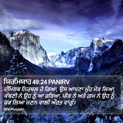 ਯਿਰਮਿਯਾਹ 49:24 PANIRV Bible Verse Image