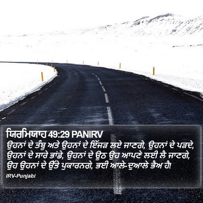ਯਿਰਮਿਯਾਹ 49:29 PANIRV Bible Verse Image