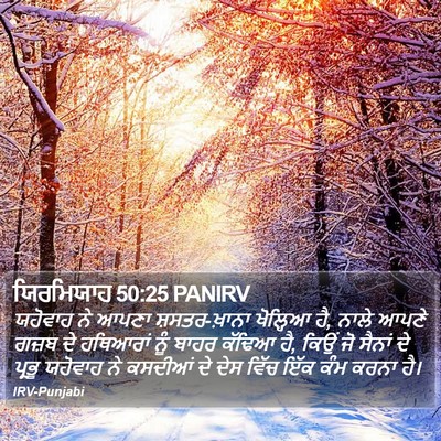 ਯਿਰਮਿਯਾਹ 50:25 PANIRV Bible Verse Image