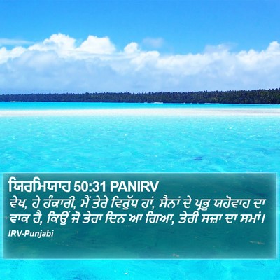 ਯਿਰਮਿਯਾਹ 50:31 PANIRV Bible Verse Image