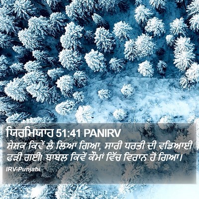 ਯਿਰਮਿਯਾਹ 51:41 PANIRV Bible Verse Image
