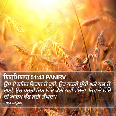 ਯਿਰਮਿਯਾਹ 51:43 PANIRV Bible Verse Image