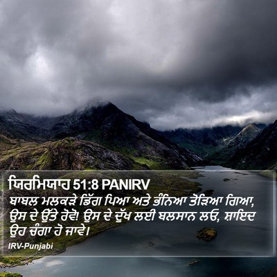 ਯਿਰਮਿਯਾਹ 51:8 PANIRV Bible Verse Image