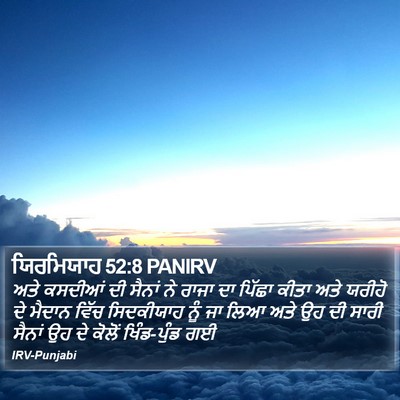 ਯਿਰਮਿਯਾਹ 52:8 PANIRV Bible Verse Image