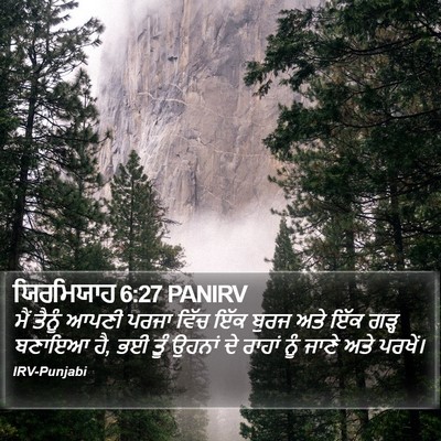 ਯਿਰਮਿਯਾਹ 6:27 PANIRV Bible Verse Image