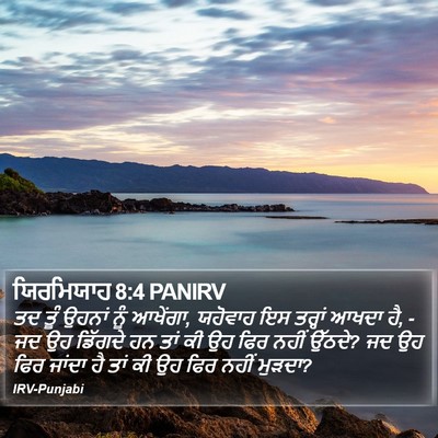 ਯਿਰਮਿਯਾਹ 8:4 PANIRV Bible Verse Image