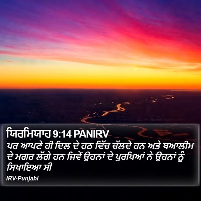 ਯਿਰਮਿਯਾਹ 9:14 PANIRV Bible Verse Image