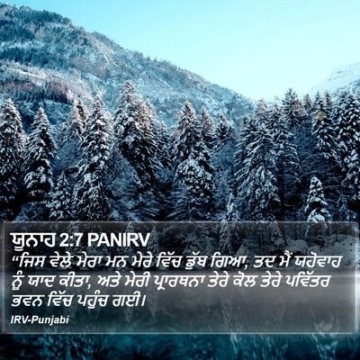 ਯੂਨਾਹ 2:7 PANIRV Bible Verse Image