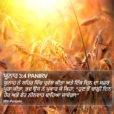 ਯੂਨਾਹ 3:4 PANIRV Bible Verse Image