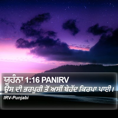 ਯੂਹੰਨਾ 1:16 PANIRV Bible Verse Image