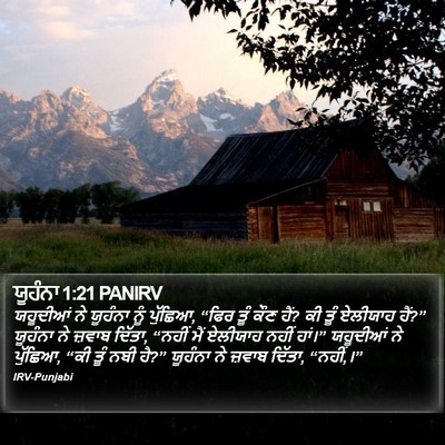 ਯੂਹੰਨਾ 1:21 PANIRV Bible Verse Image