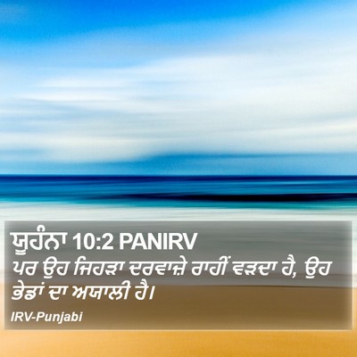 ਯੂਹੰਨਾ 10:2 PANIRV Bible Verse Image