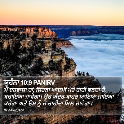 ਯੂਹੰਨਾ 10:9 PANIRV Bible Verse Image