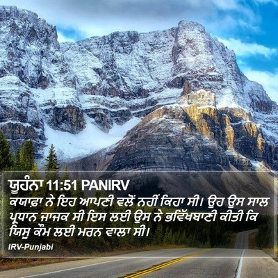 ਯੂਹੰਨਾ 11:51 PANIRV Bible Verse Image