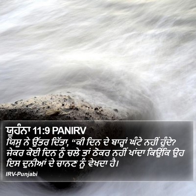ਯੂਹੰਨਾ 11:9 PANIRV Bible Verse Image