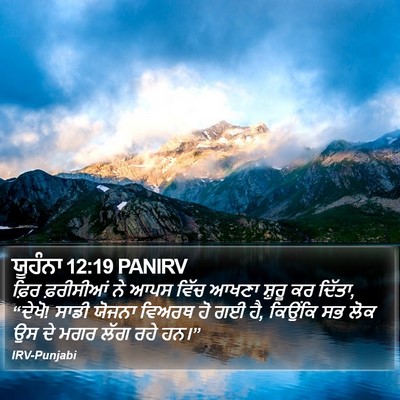 ਯੂਹੰਨਾ 12:19 PANIRV Bible Verse Image
