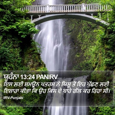 ਯੂਹੰਨਾ 13:24 PANIRV Bible Verse Image
