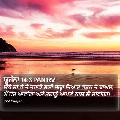ਯੂਹੰਨਾ 14:3 PANIRV Bible Verse Image